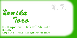 monika toro business card